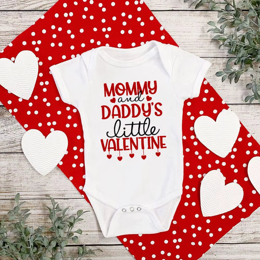 Valentine's Day Baby Short Sleeve Onesie